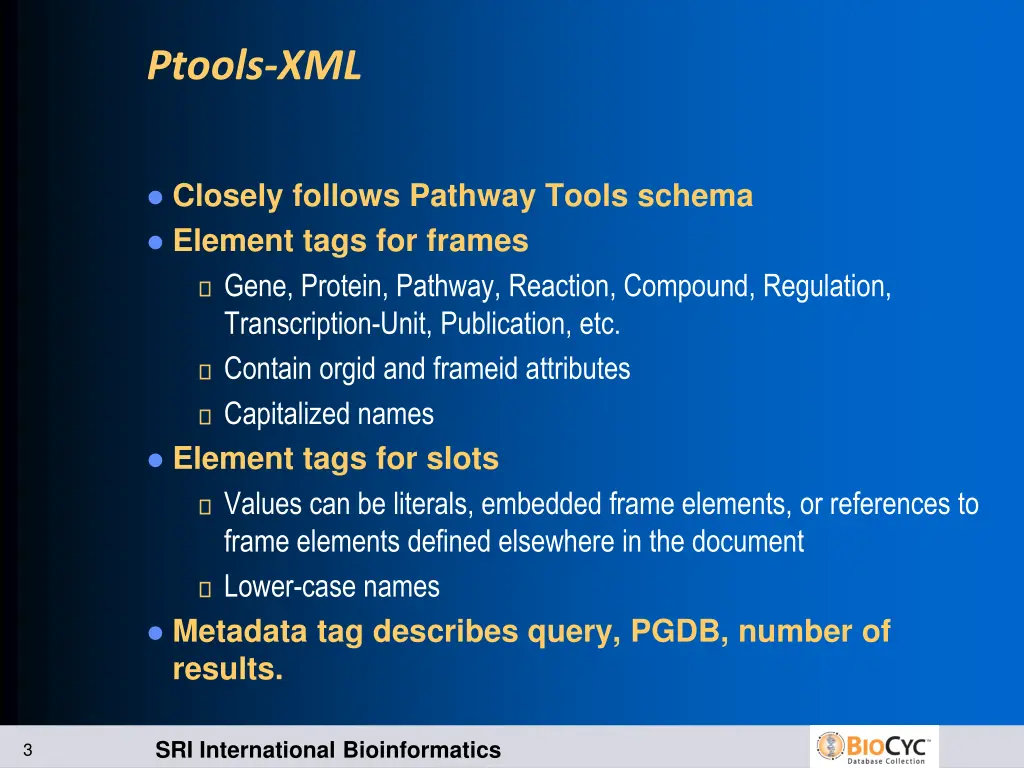 ptools xml