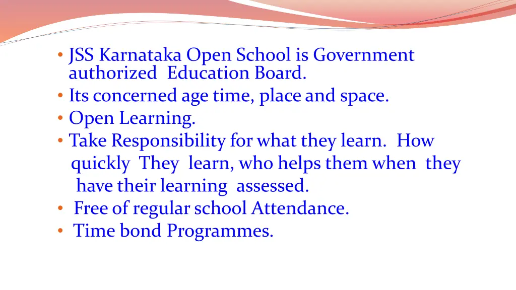 jss karnataka open school is government