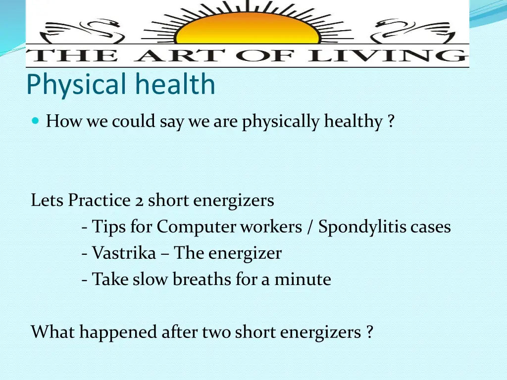 physical health