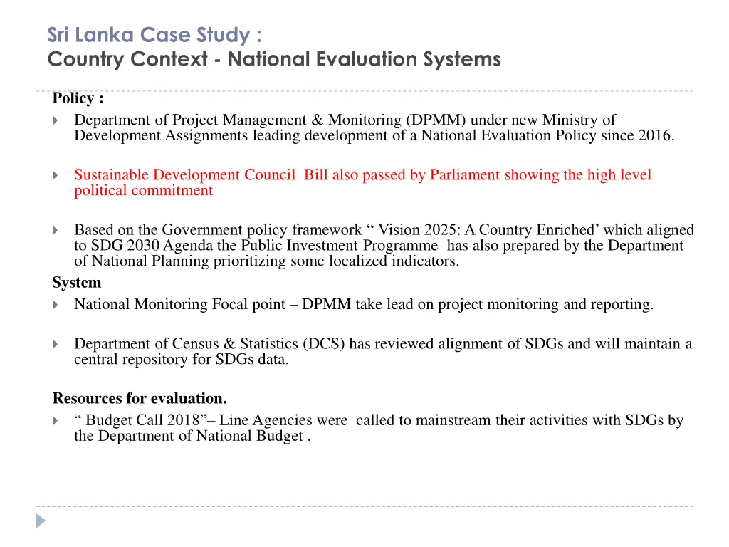 sri lanka case study country context national