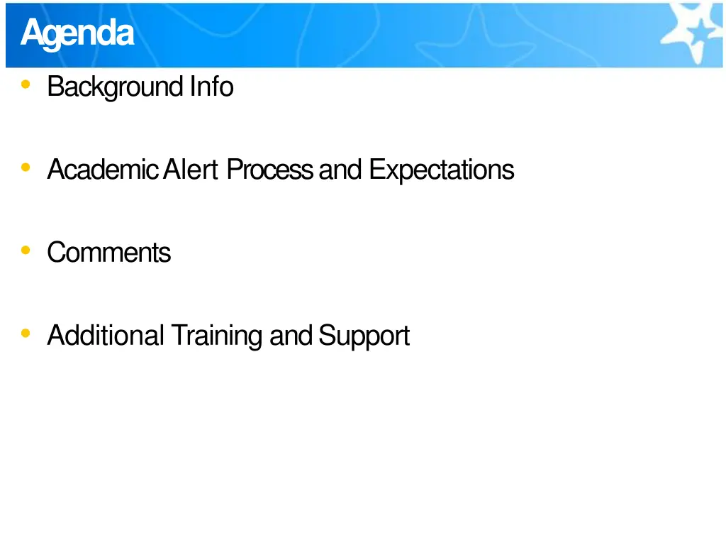 agenda backgroundinfo