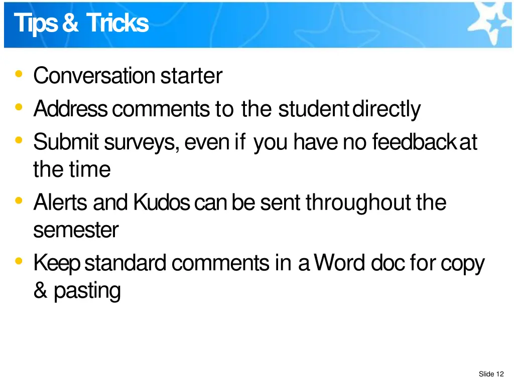 tips tricks