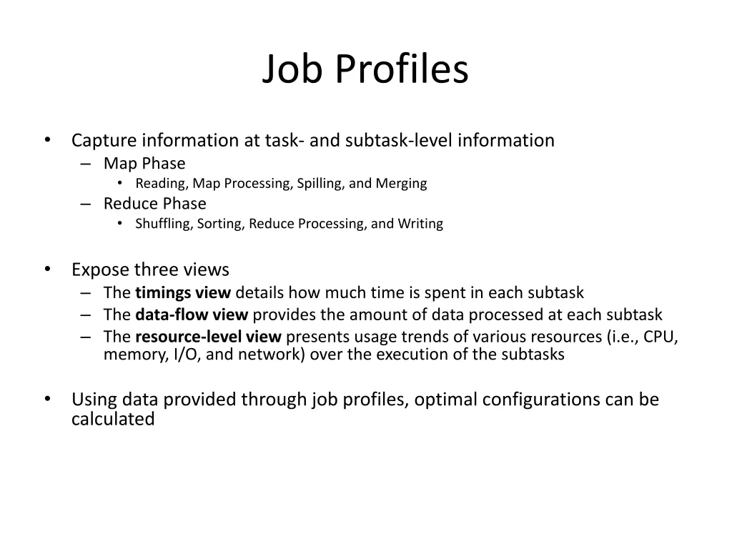 job profiles
