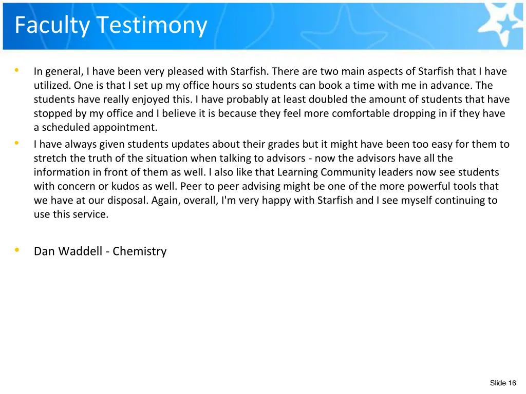 faculty testimony 1