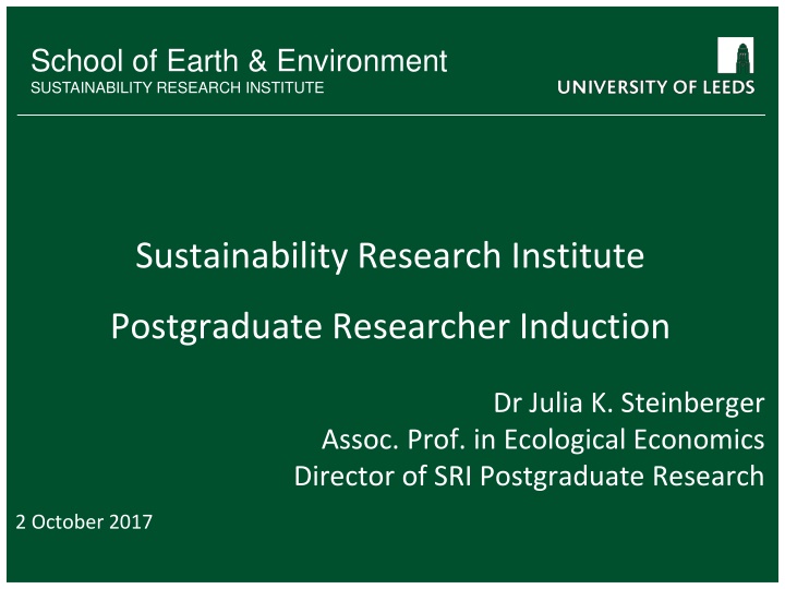 school of earth environment sustainability