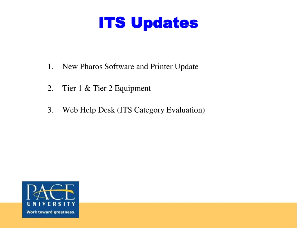 its updates its updates