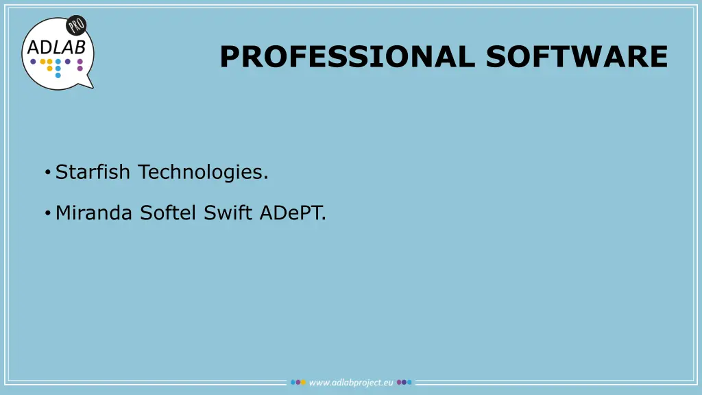 professional software