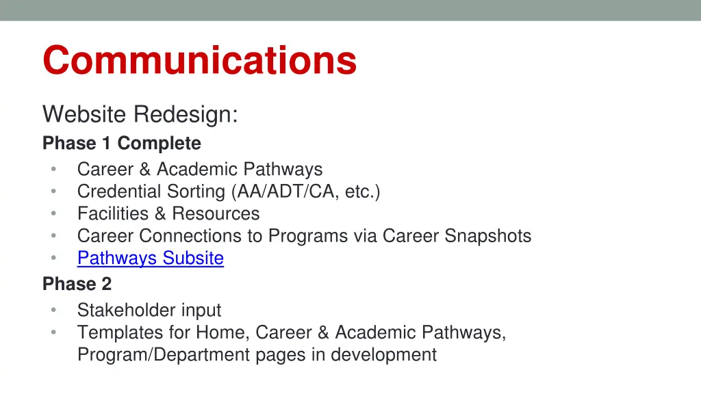 communications