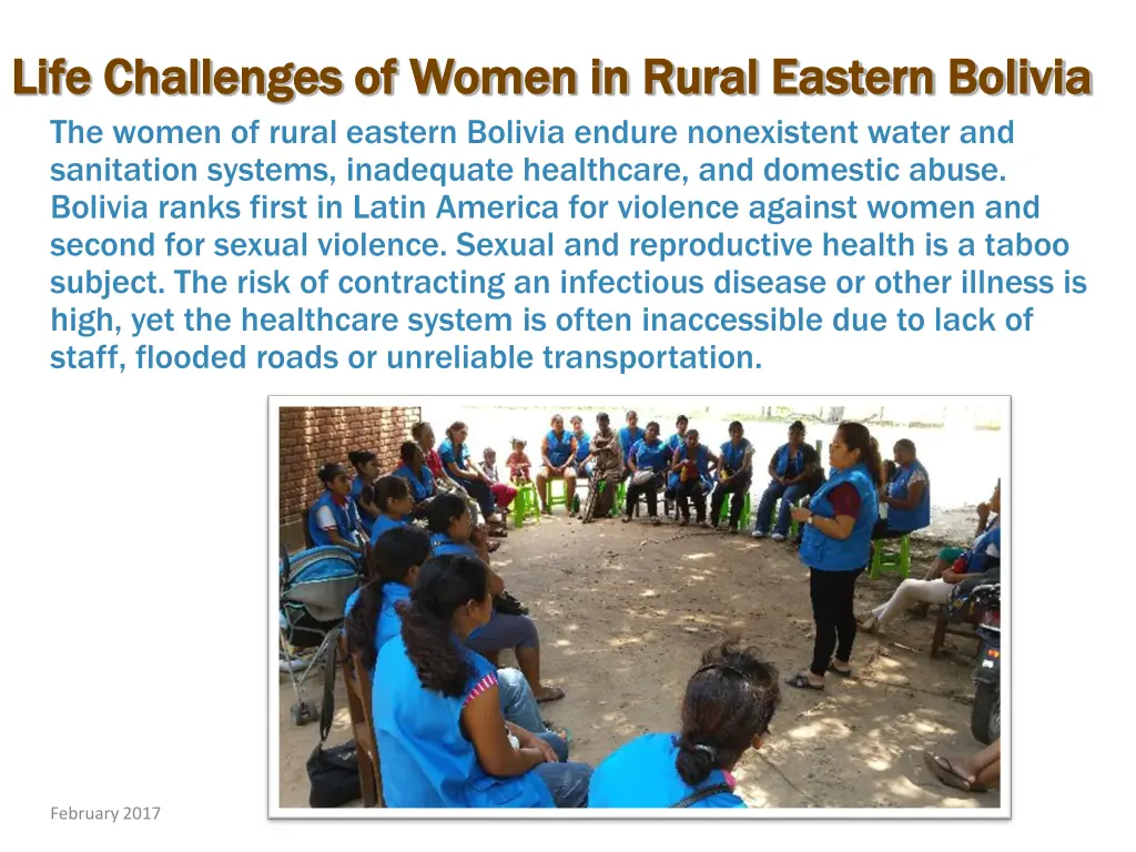 life challenges of women in rural eastern bolivia