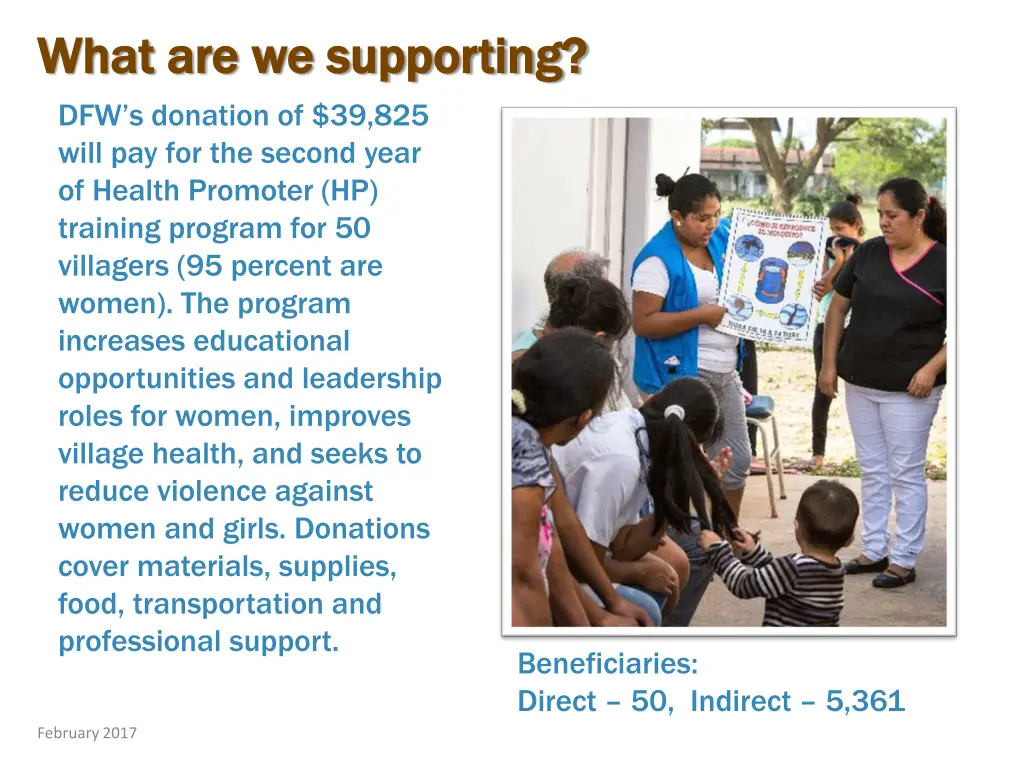 what are we supporting what are we supporting