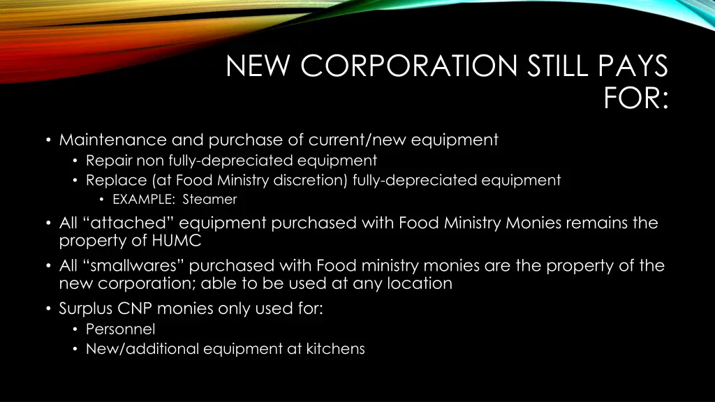 new corporation still pays