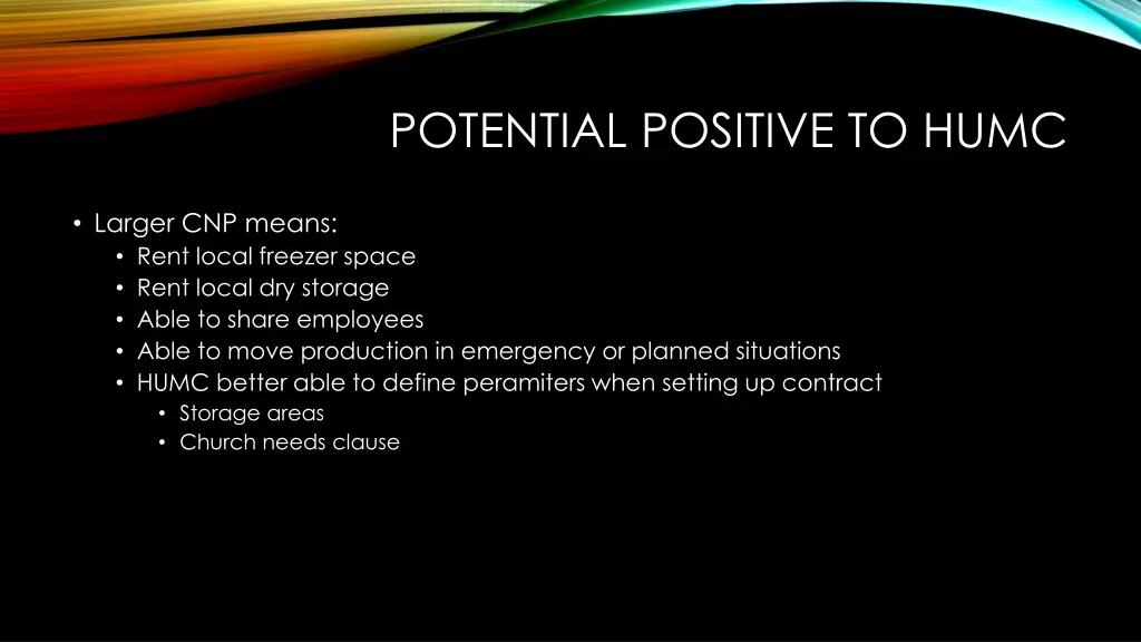 potential positive to humc