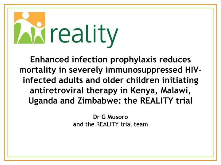 enhanced infection prophylaxis reduces mortality