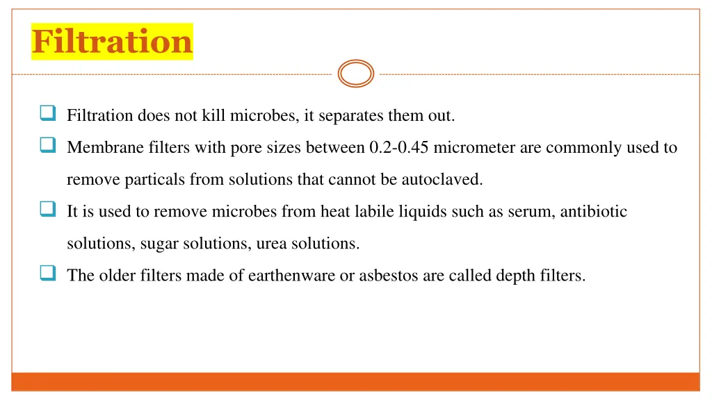 filtration