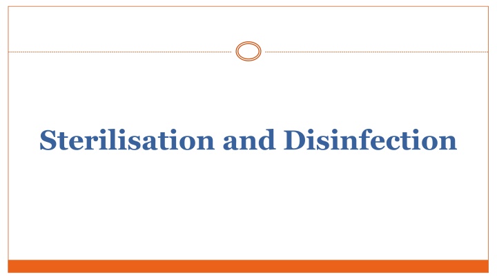 sterilisation and disinfection