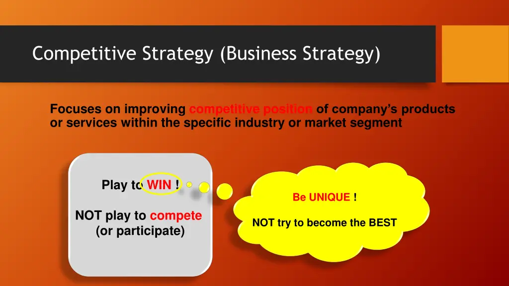 competitive strategy business strategy