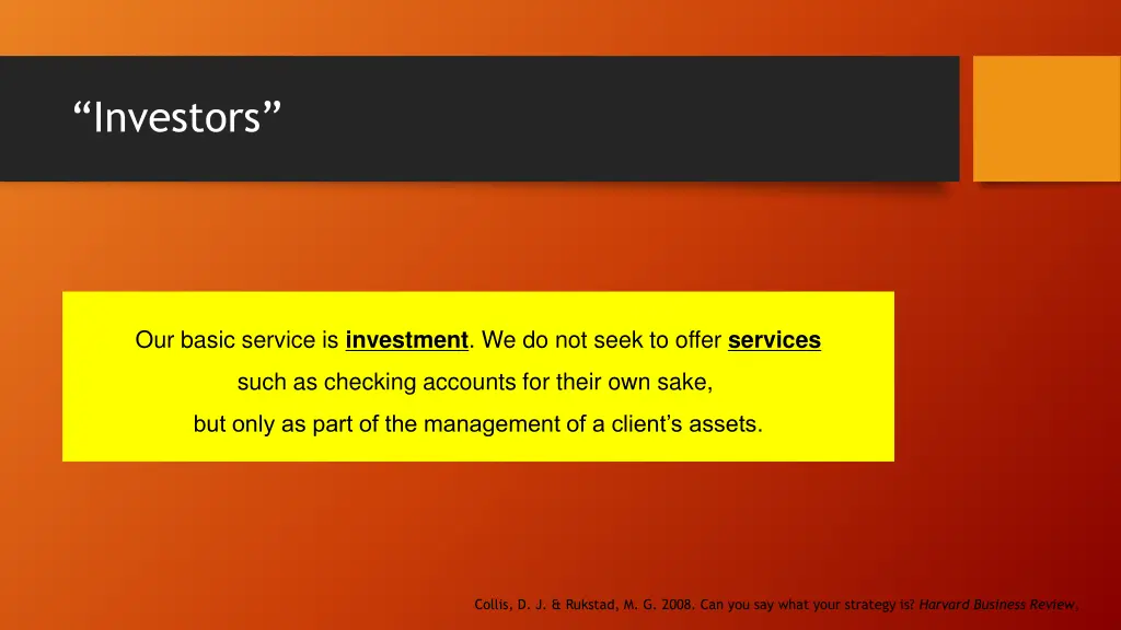 investors