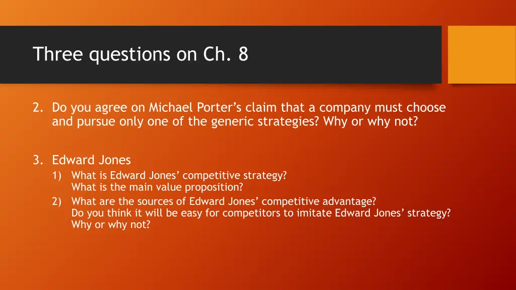 three questions on ch 8 1