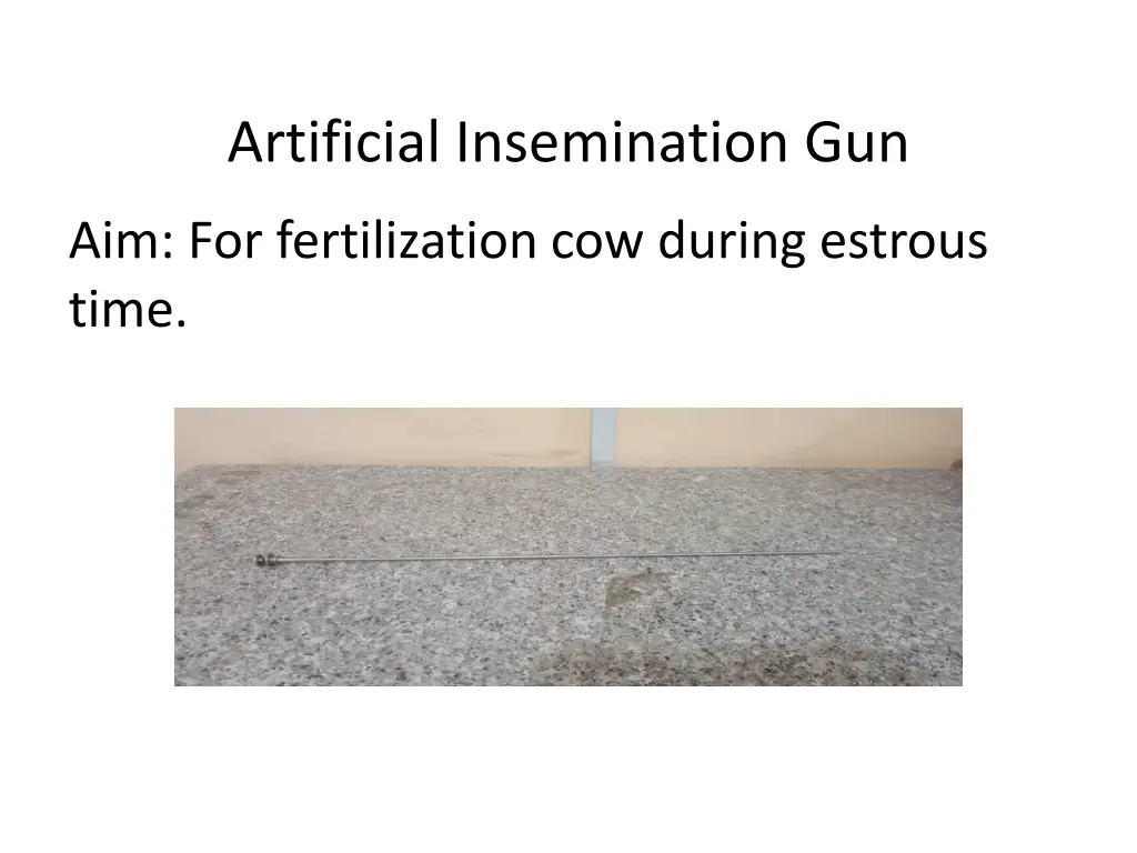 artificial insemination gun
