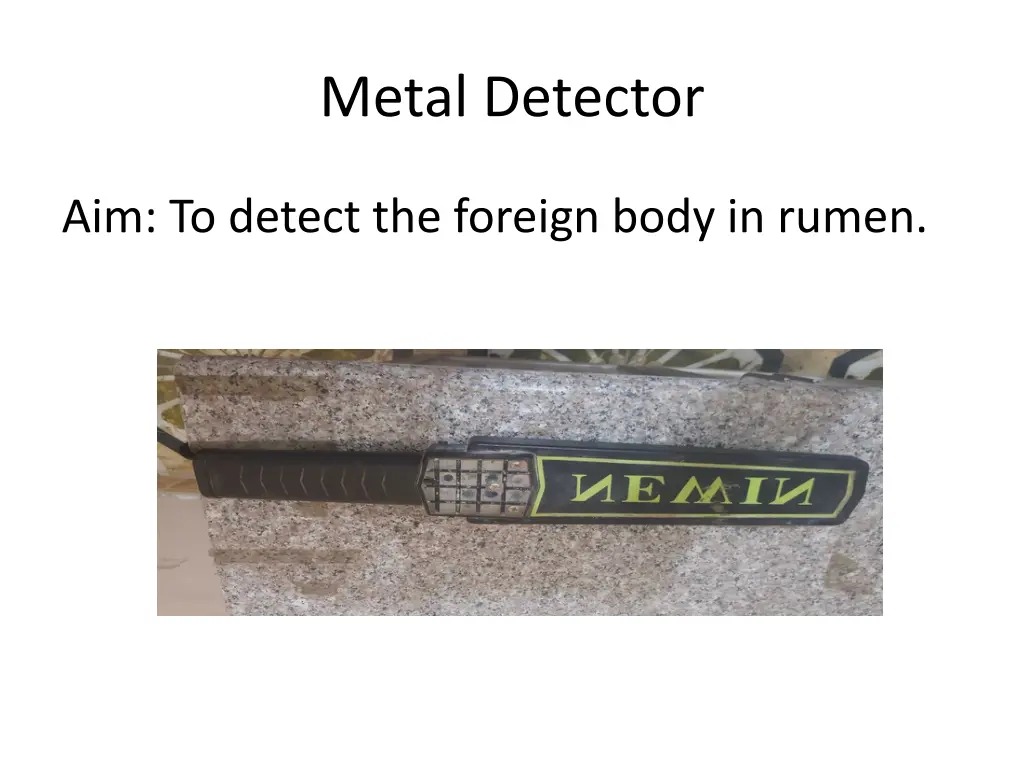 metal detector