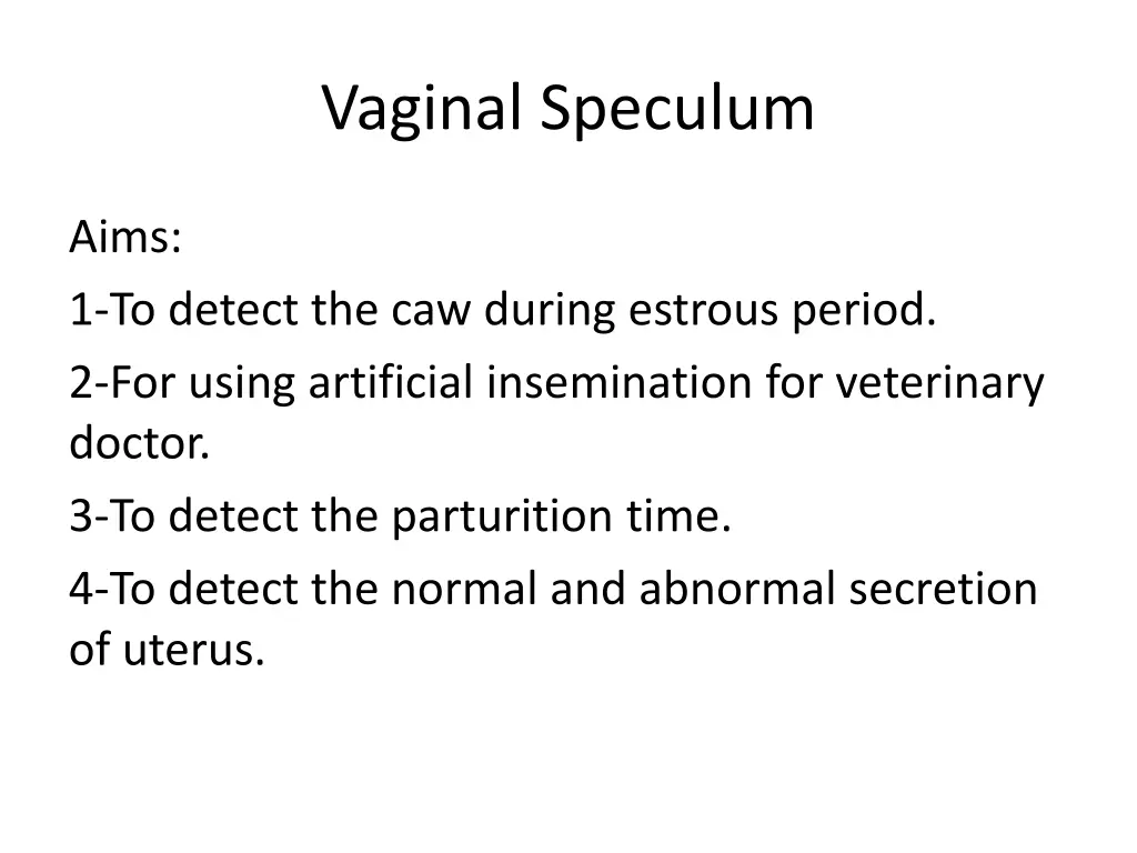 vaginal speculum