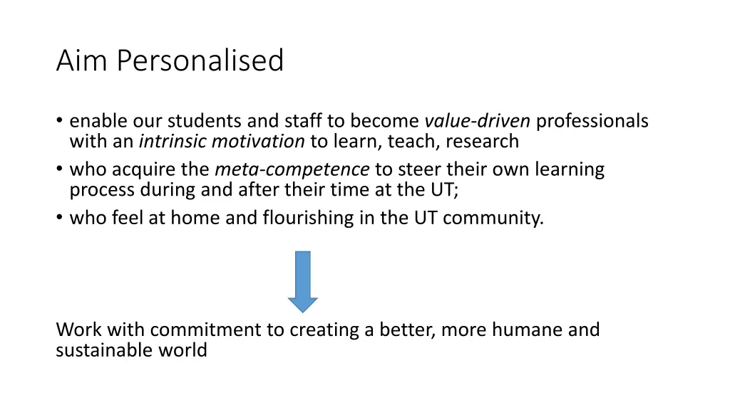 aim personalised