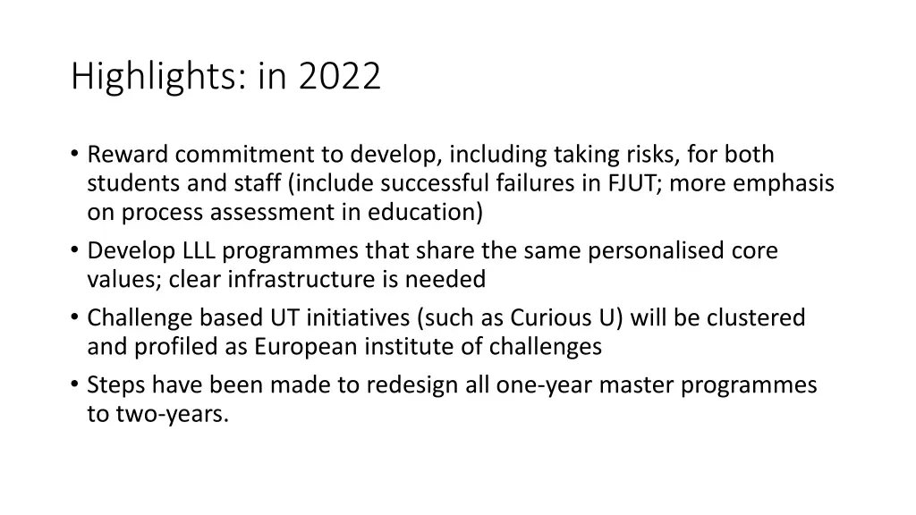 highlights in 2022 1