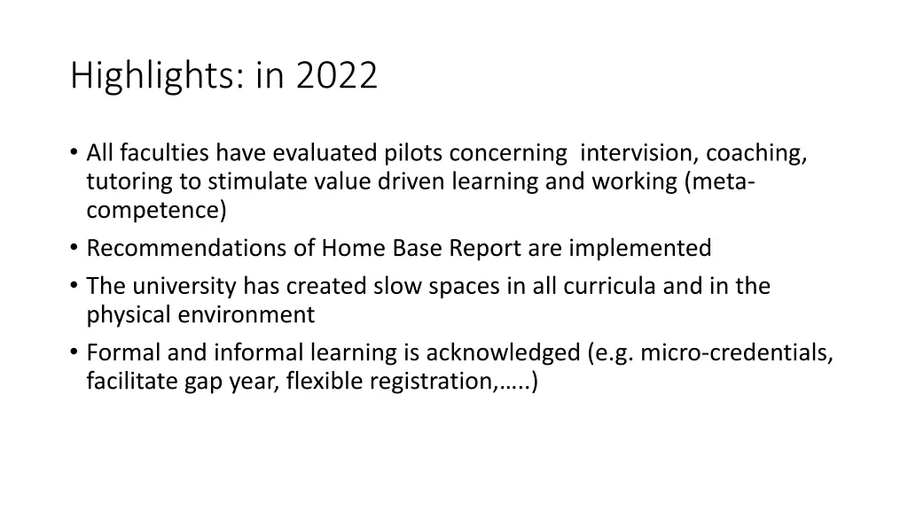 highlights in 2022