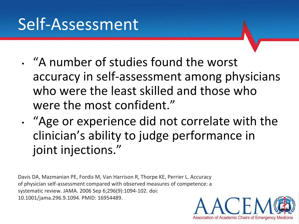 self assessment