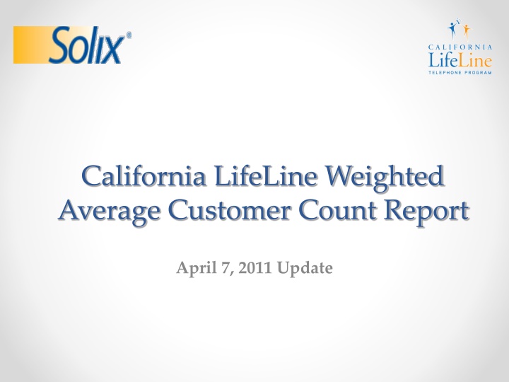 california lifeline weighted average customer