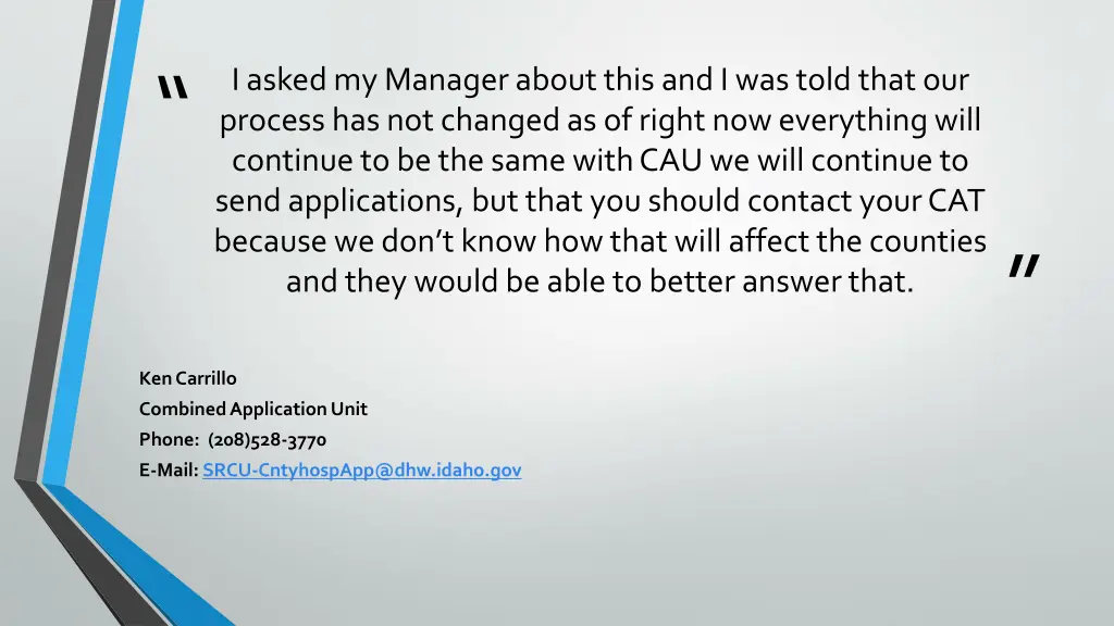 i asked my manager about this and i was told that