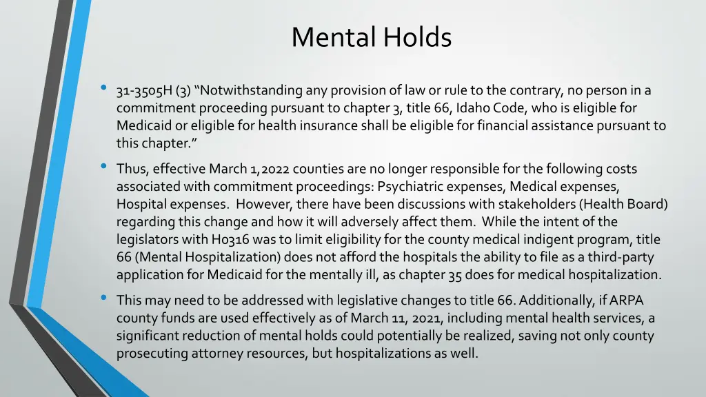 mental holds