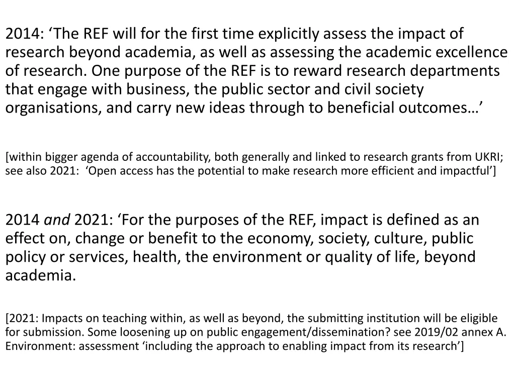 2014 the ref will for the first time explicitly