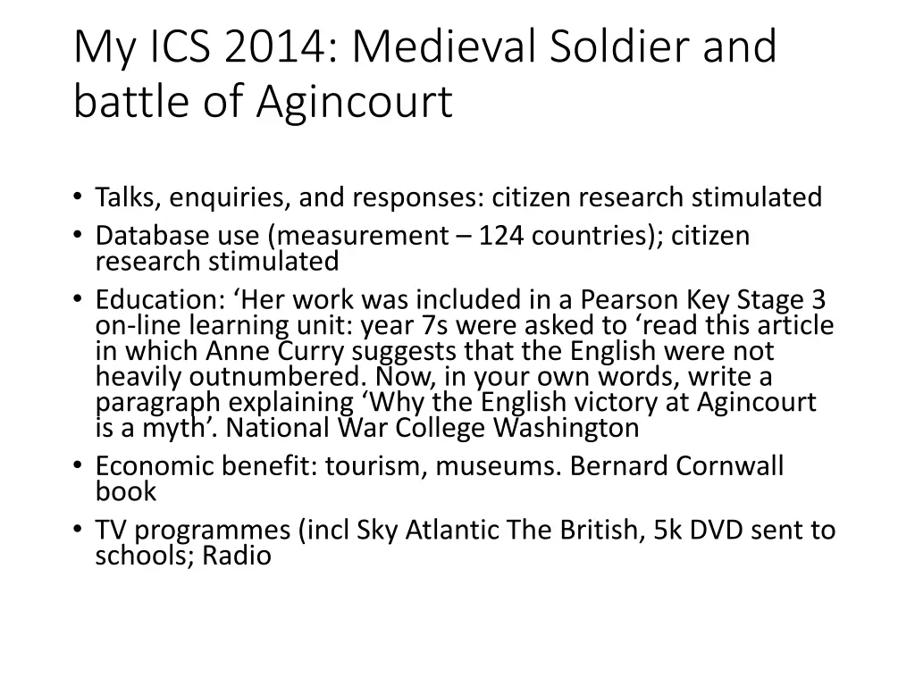 my ics 2014 medieval soldier and battle