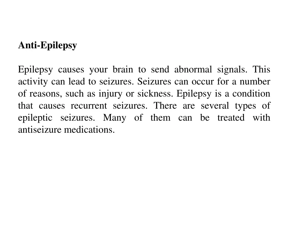 anti epilepsy
