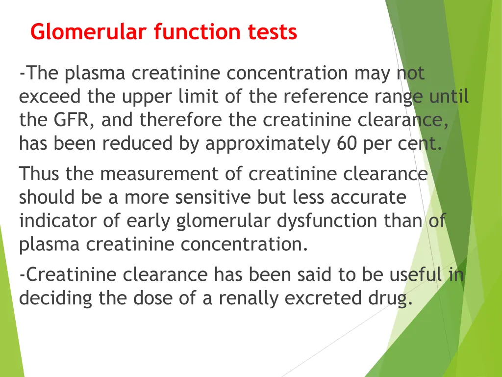 glomerular function tests 3