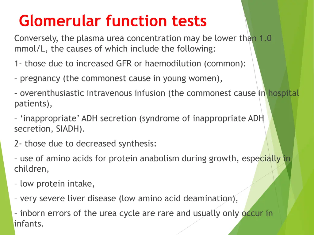 glomerular function tests conversely the plasma