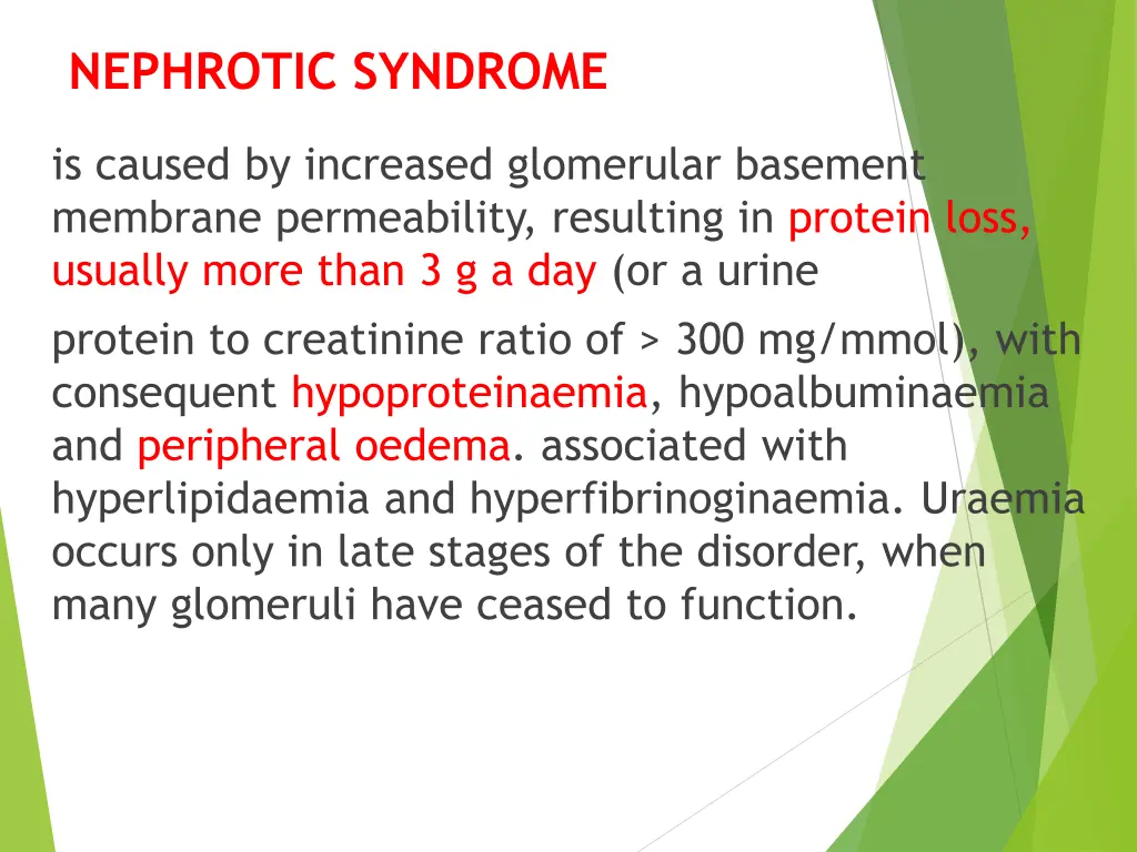 nephrotic syndrome