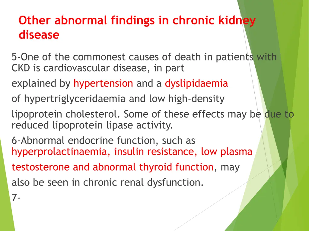 other abnormal findings in chronic kidney disease 2