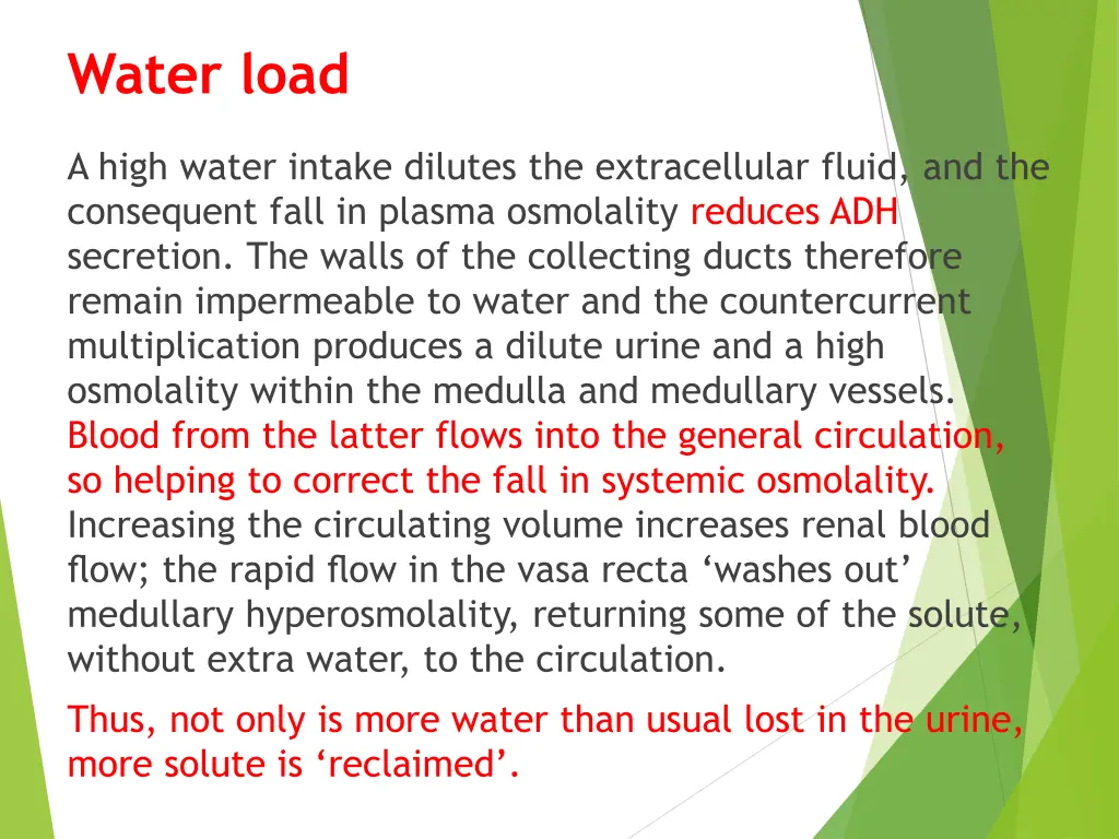 water load