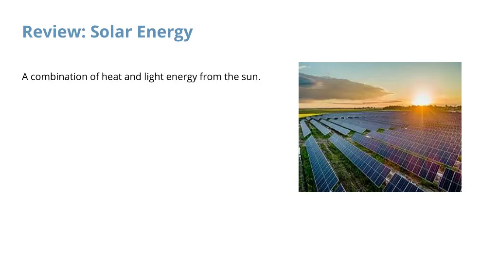 review solar energy