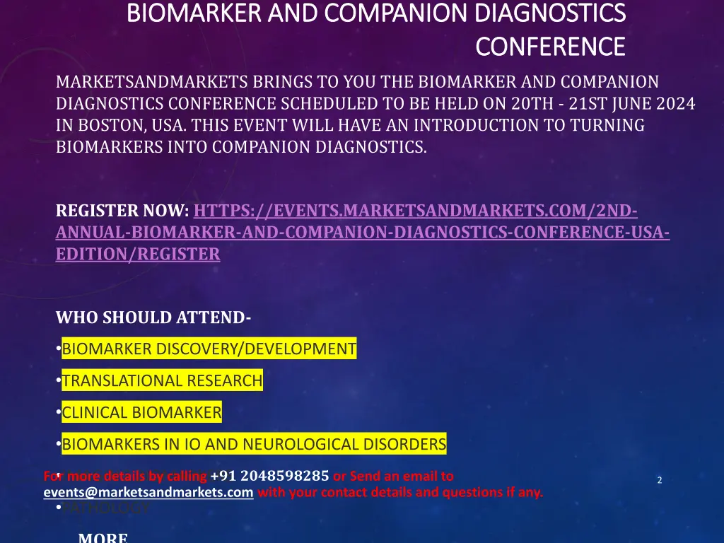 biomarker and companion diagnostics biomarker