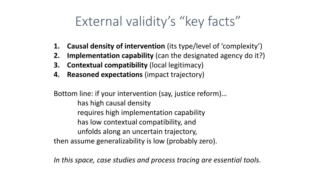 external validity s key facts