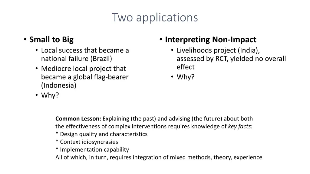 two applications
