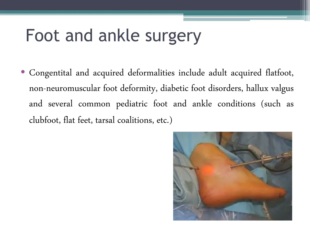 foot and ankle surgery 2