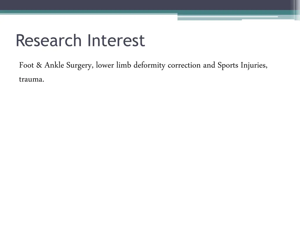 research interest