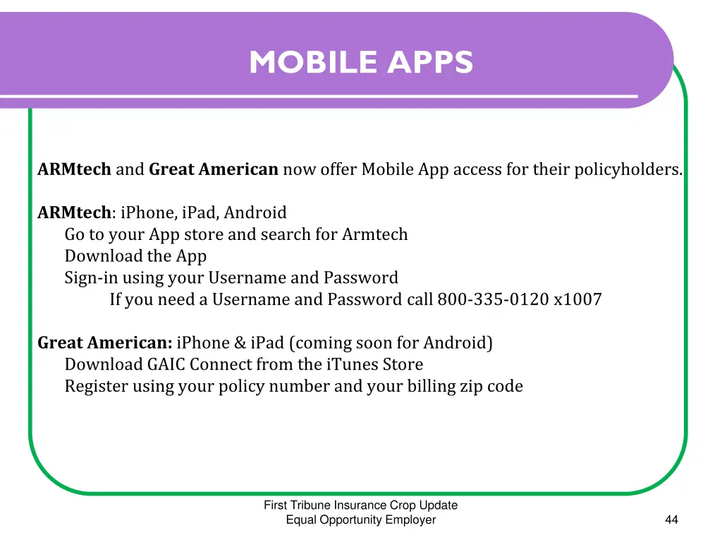 mobile apps
