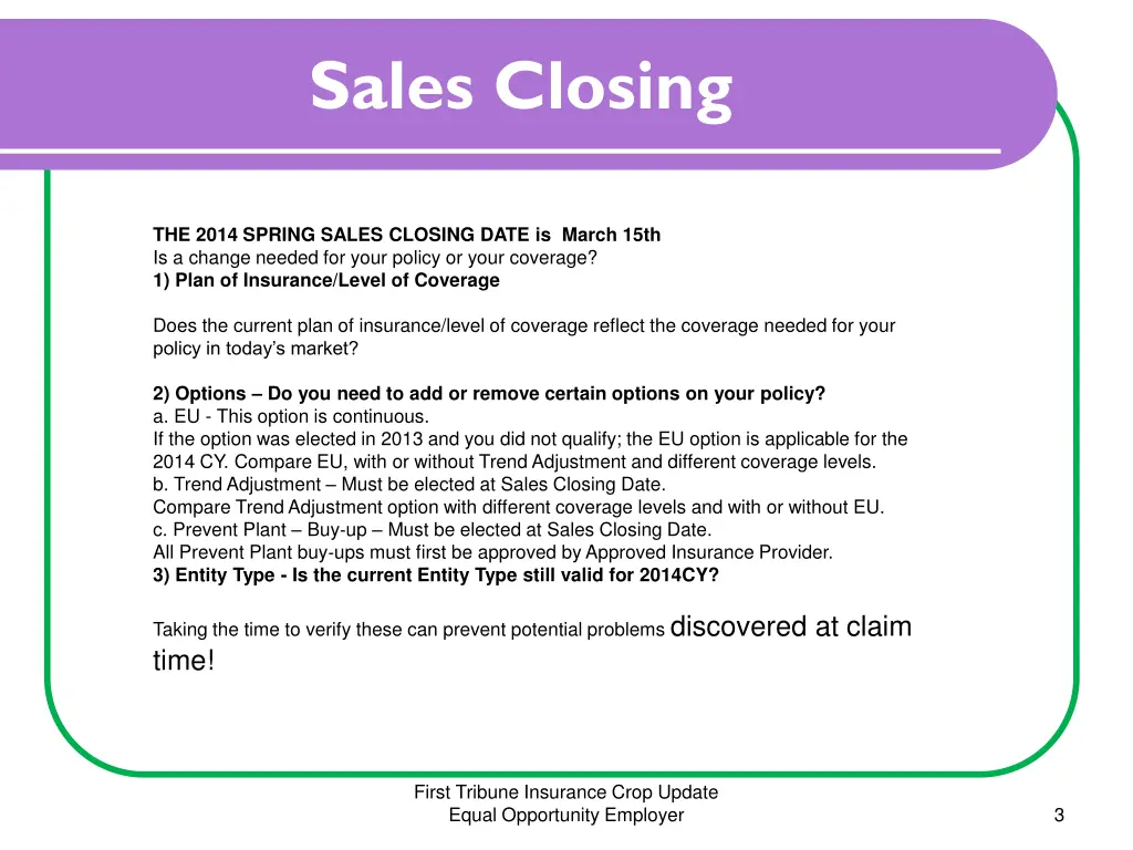 sales closing