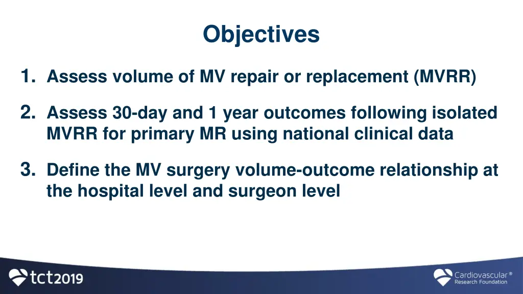 objectives