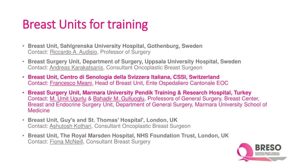 breast units for training breast units 1